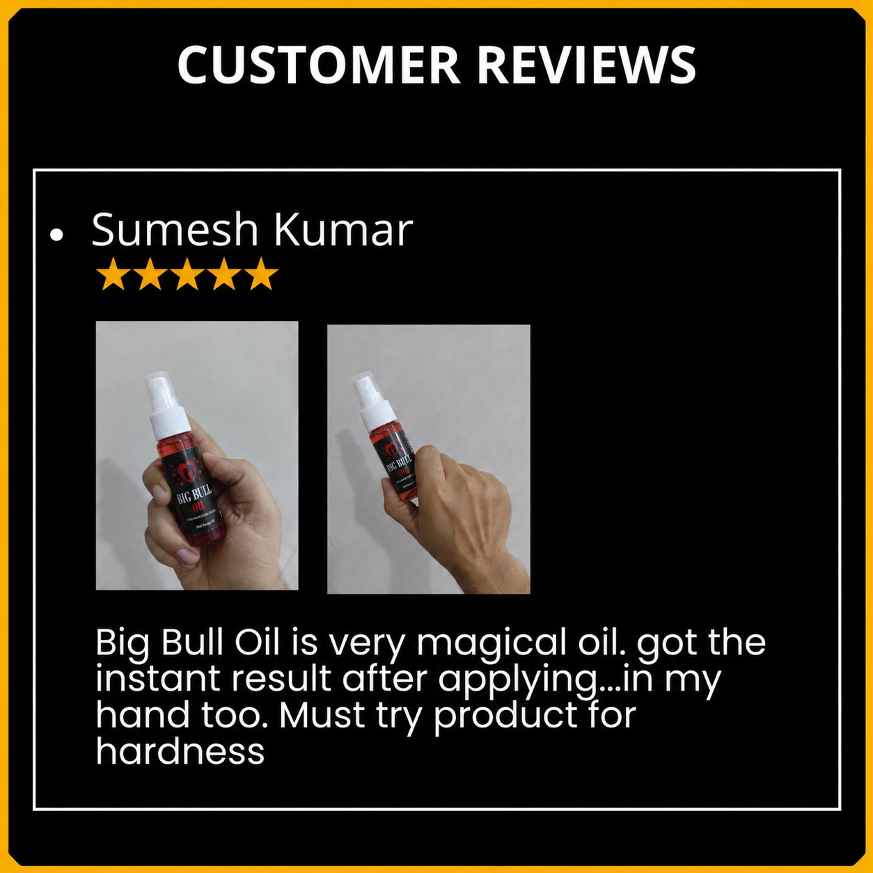 Sumesh Kumar Big Bull Oil review